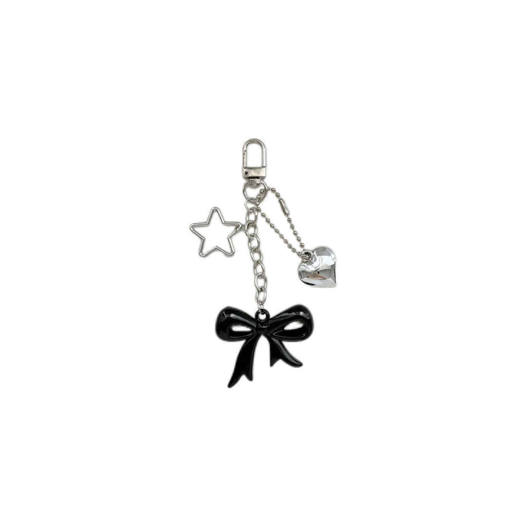 Playful Bow and Star Keychain Bowlift