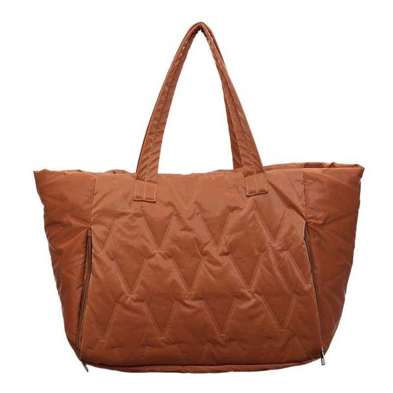 Spacious Quilted Travel Tote Bowlift