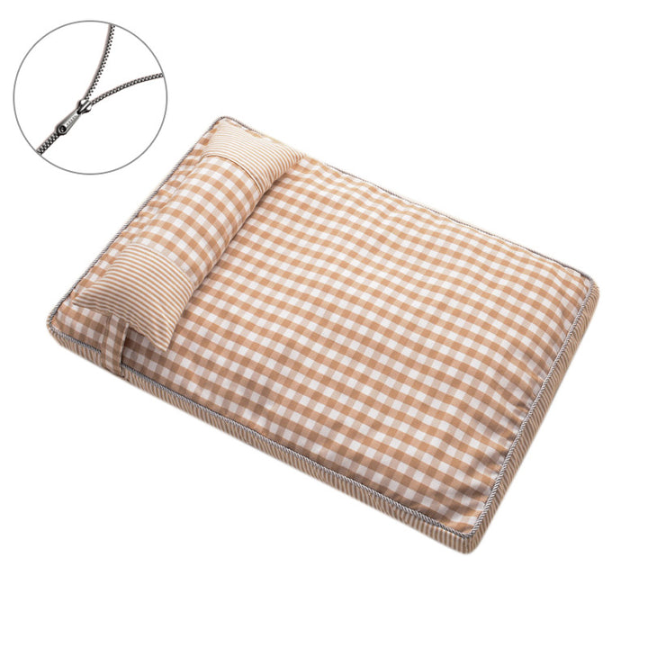 Checked Dog Bed