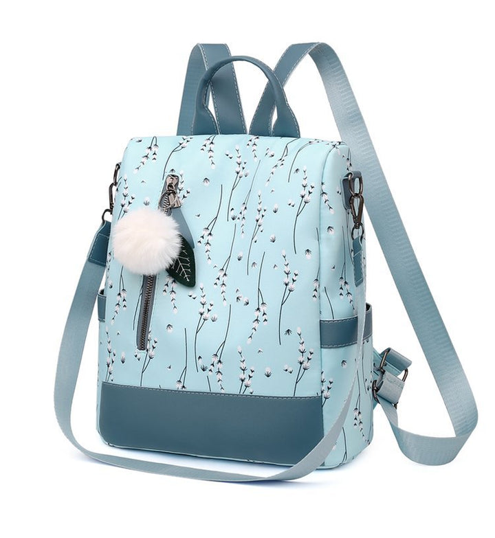 Stylish Floral Print Multi-Compartment Backpack Bowlift