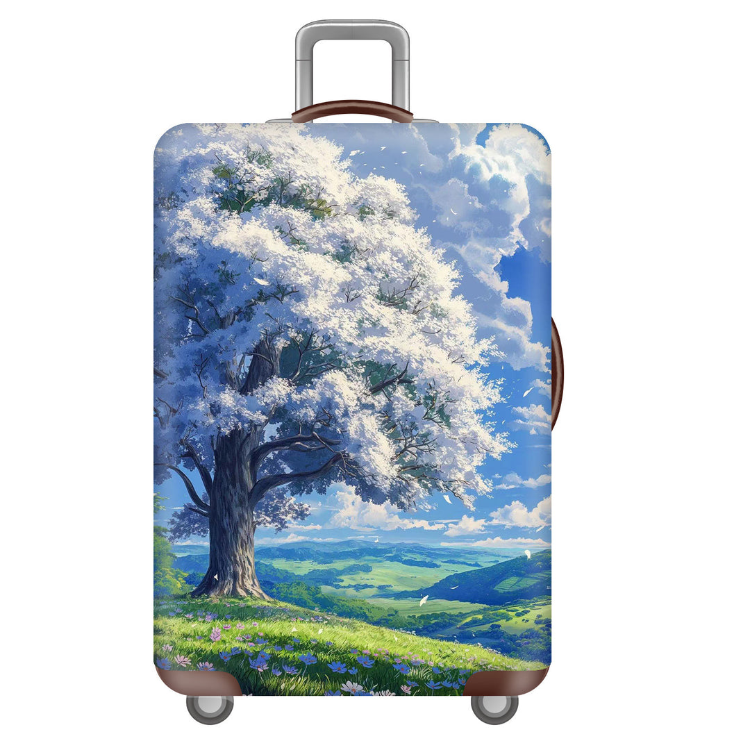 Unisex Hard-shell Suitcase with Impressive Futuristic City Design Bowlift