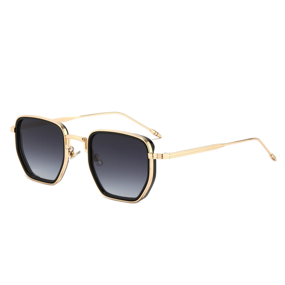 Ladies Square Designer Sunglasses with Stylish Metal Frame Bowlift