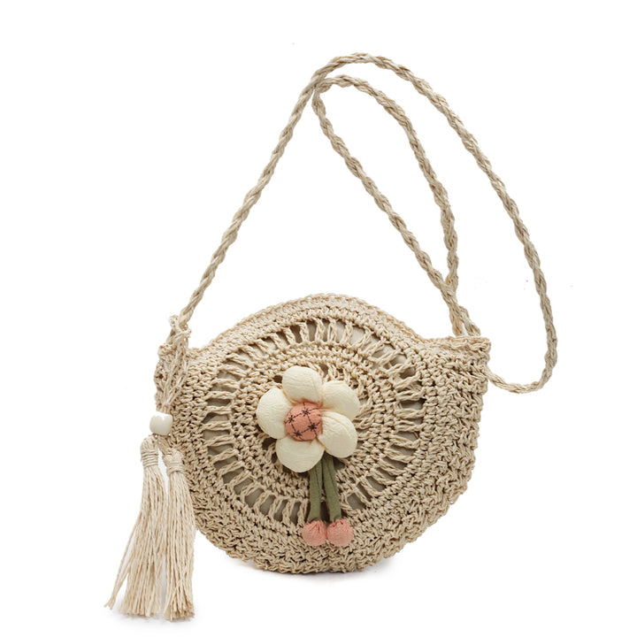 Hand-knotted flower-shaped bag Bowlift