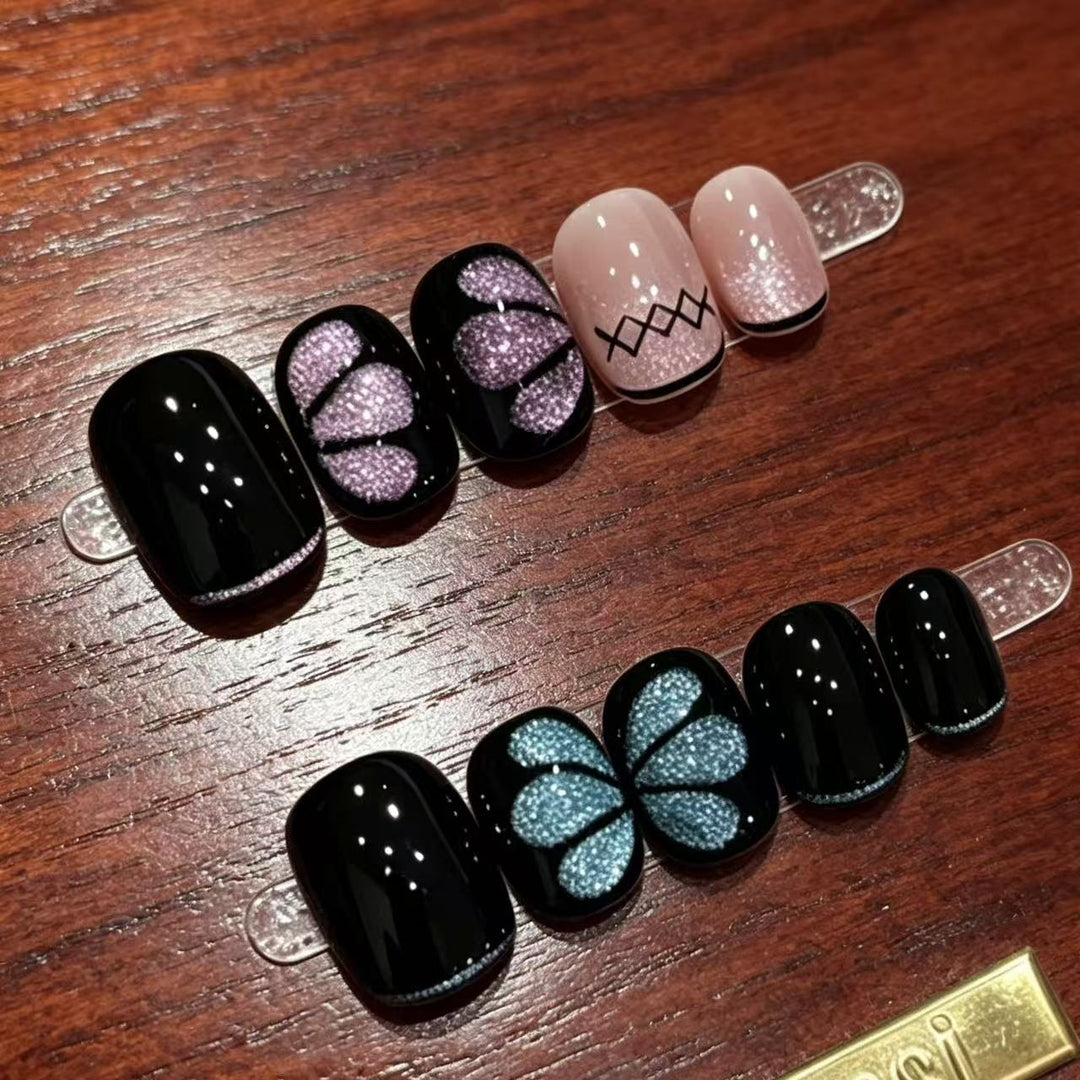 Premium Decorative Press-On Nail Art Bowlift