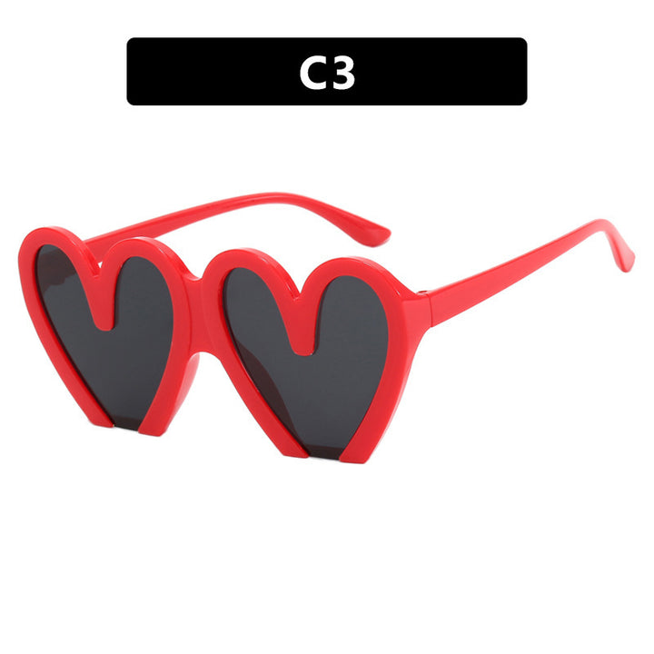 Women Heart-Shaped Sunglasses Bowlift 1780928954