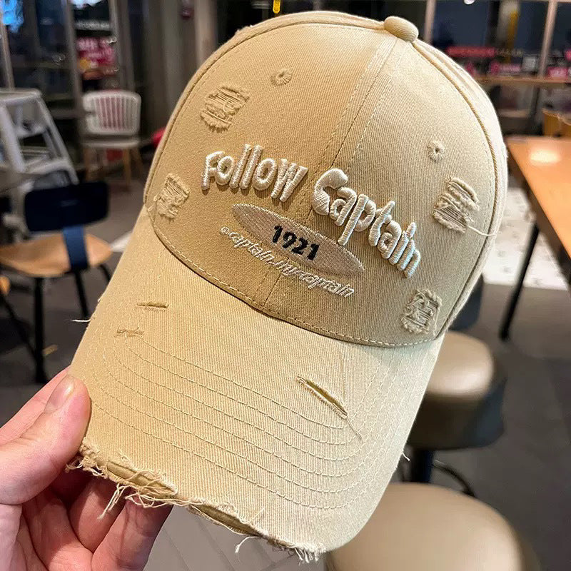 Men's Distressed Graphic Baseball Cap Bowlift 1784270078