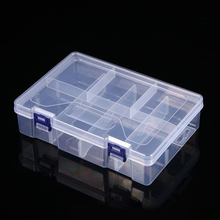 Multi-Compartment Transparent Craft Organizer Box Bowlift