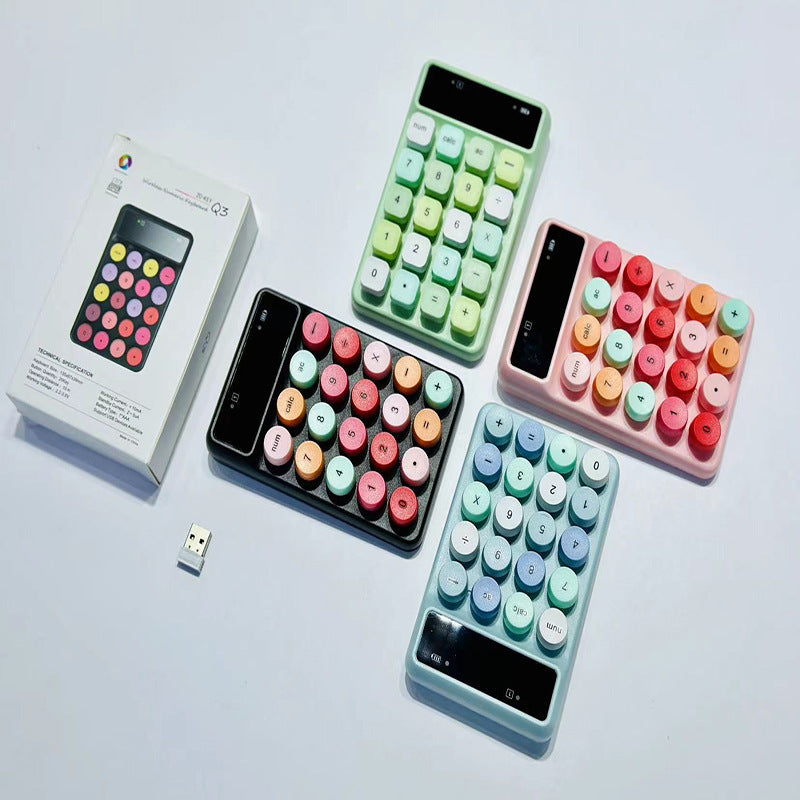 Wireless Retro Calculator Keyboard Bowlift