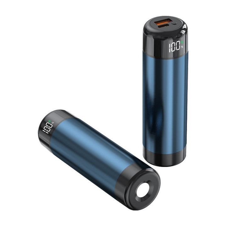 Power bank with digital charging display and integrated flashlight Bowlift