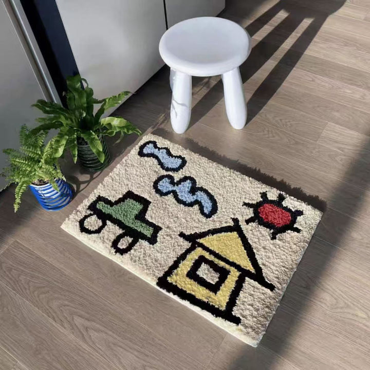 Decorative House-Shaped Bath Mat Bowlift