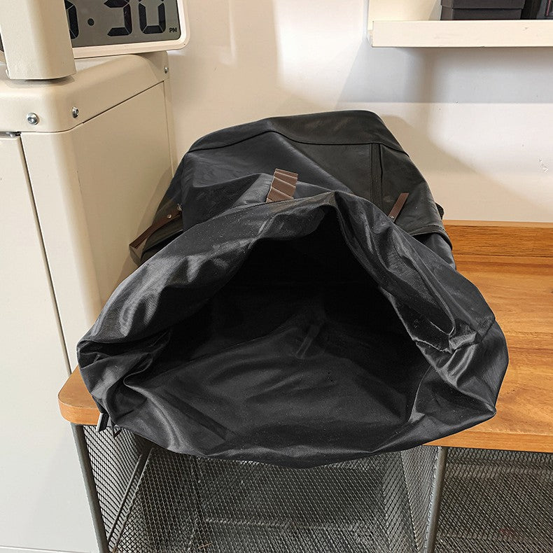 Casual Leather Backpack Bowlift