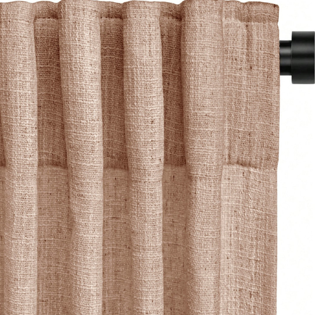 Sheer Linen Window Curtains Bowlift