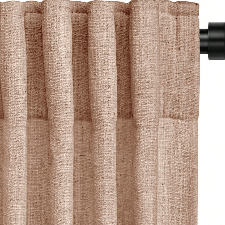 Sheer Linen Window Curtains Bowlift