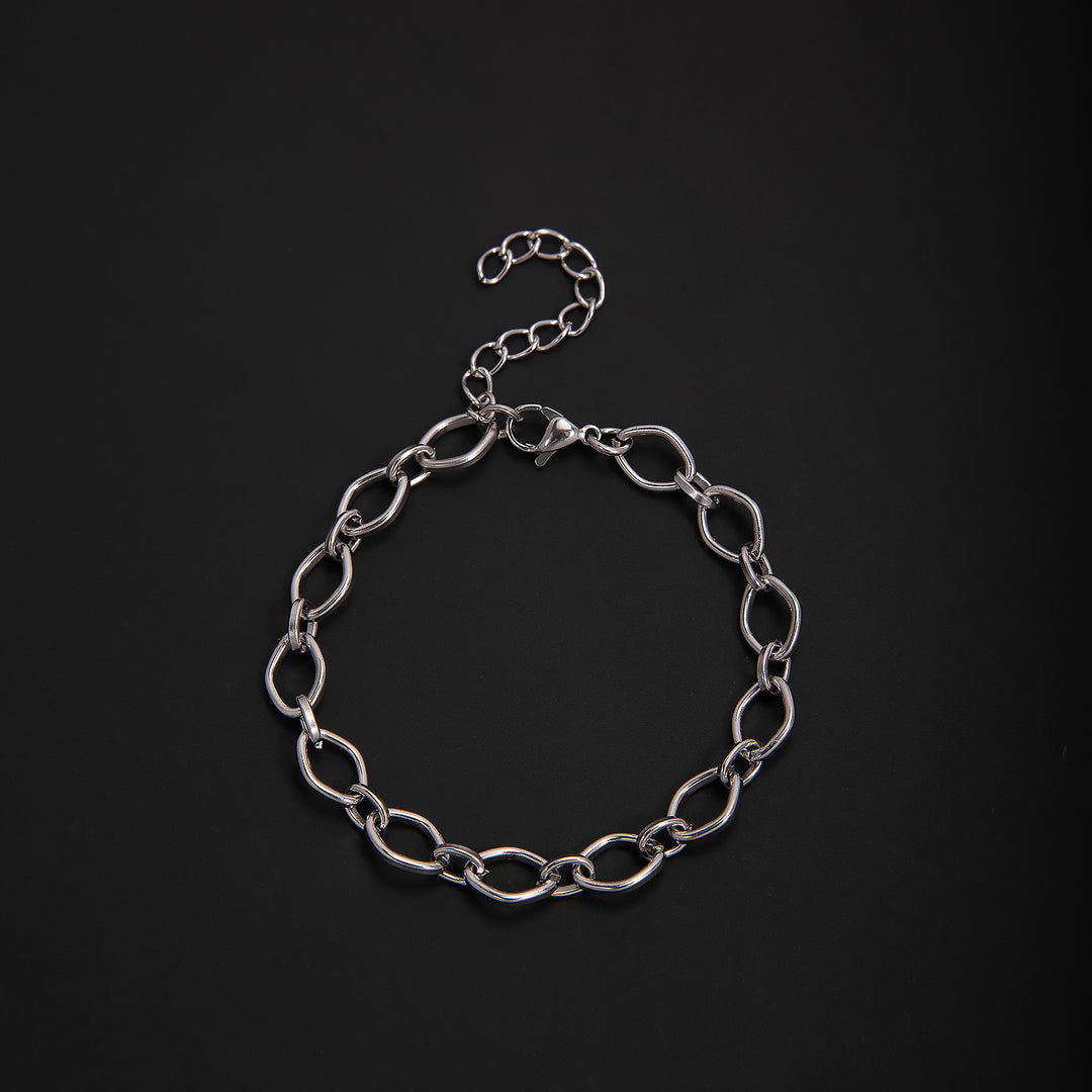 Textured Chain Link Bracelet Bowlift