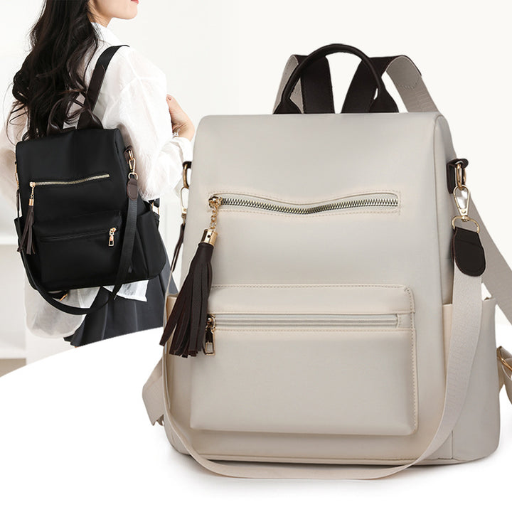 Elegant Multi-Pocket Backpack with Detachable Strap Bowlift