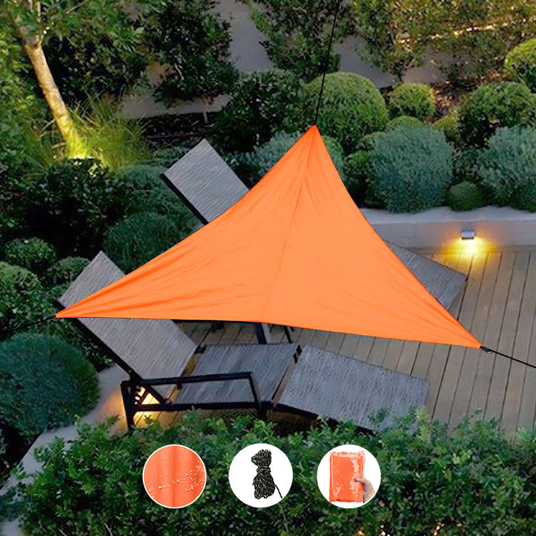 Triangular Outdoor Shade Sail Canopy Bowlift