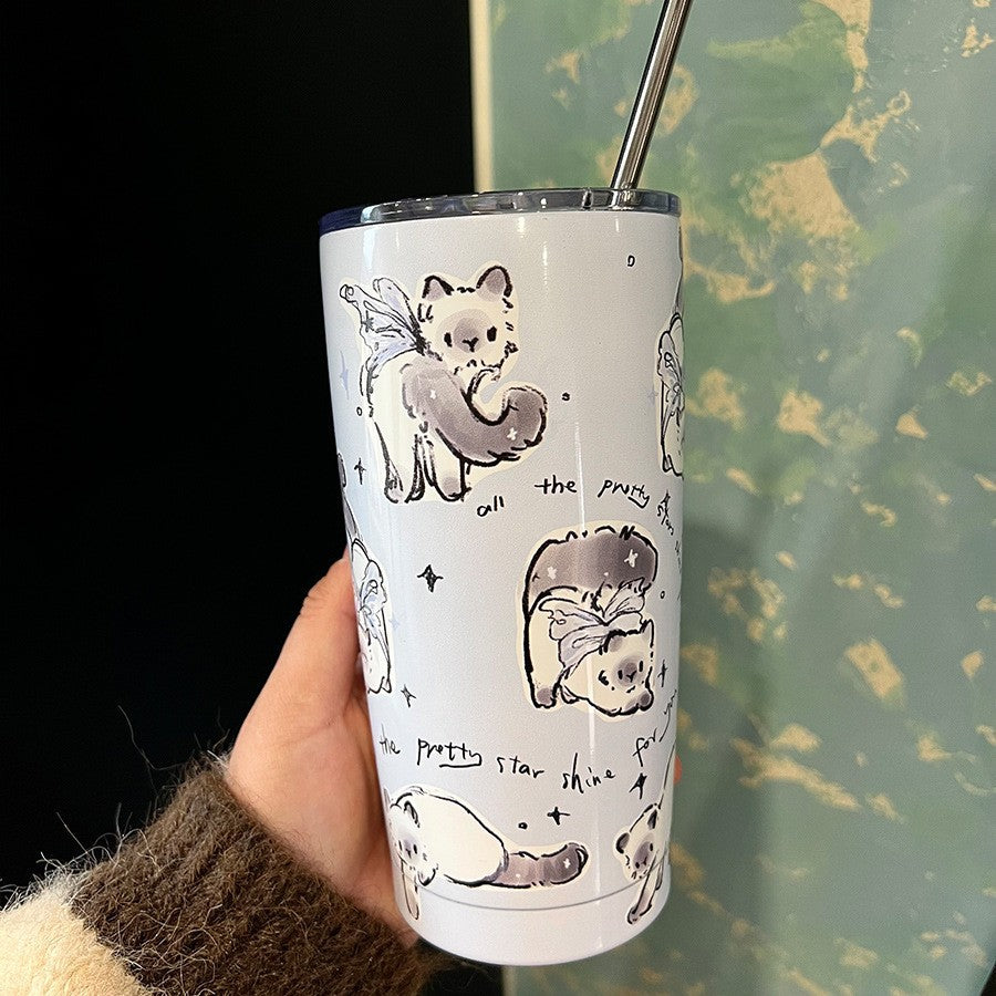 Ladies Insulated Mug with Funny Animal Design Bowlift