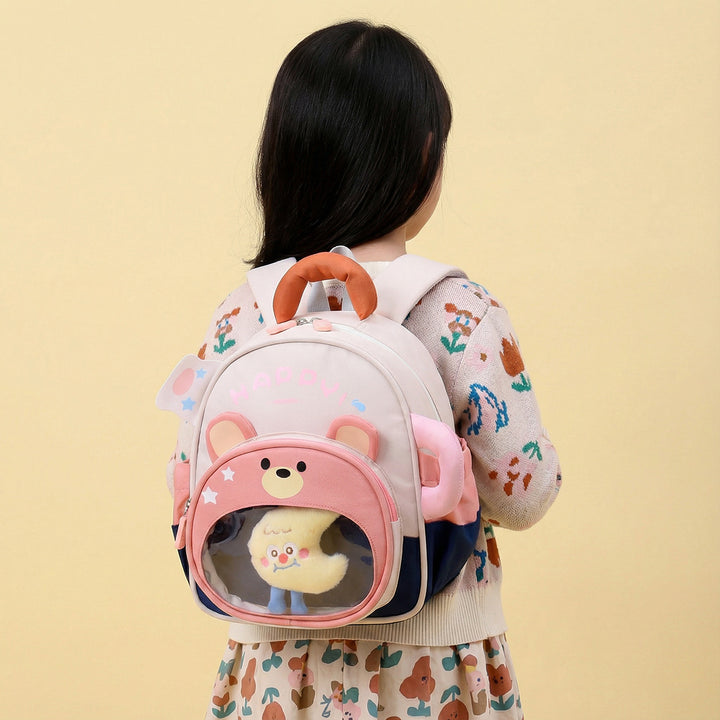 Cute Bear-Themed Backpack Bowlift