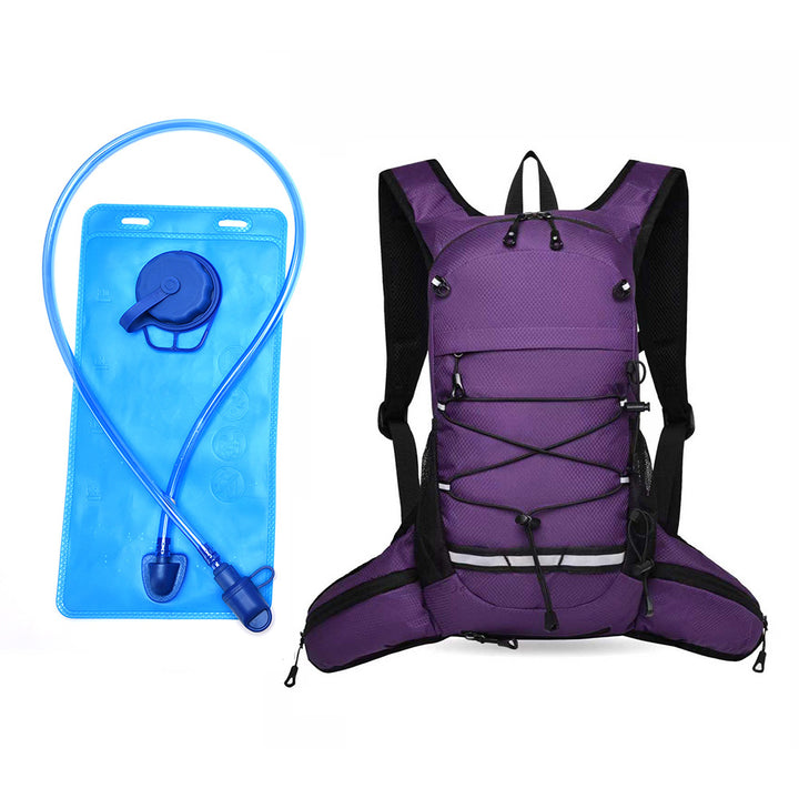 Sporty backpack with breathable mesh inserts and elastic carrying straps Bowlift