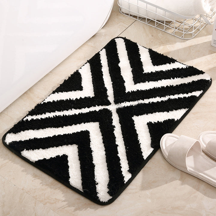 Modern Geometric Bathroom Mat Bowlift
