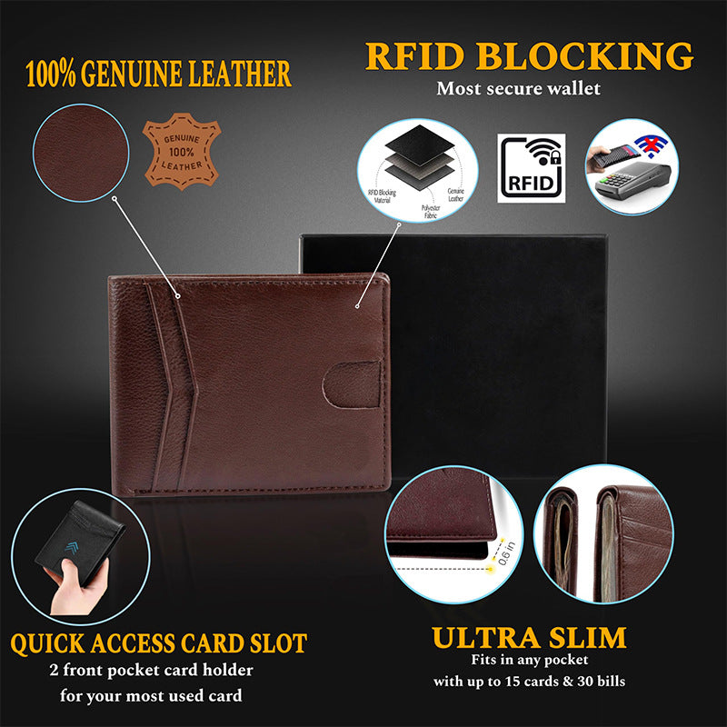 Modern Slim Leather Card Case Bowlift