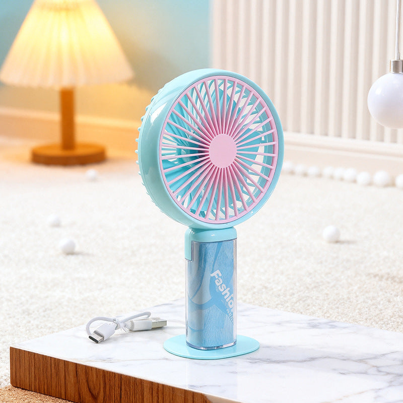 Portable table fan with USB connection and flexible tilt function Bowlift