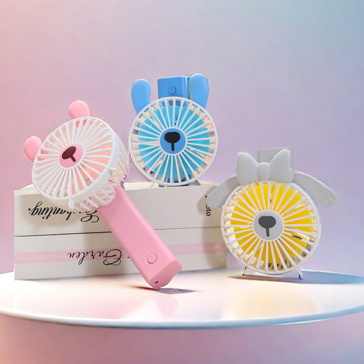 Women's Portable Mini Fan with Cute Design Bowlift