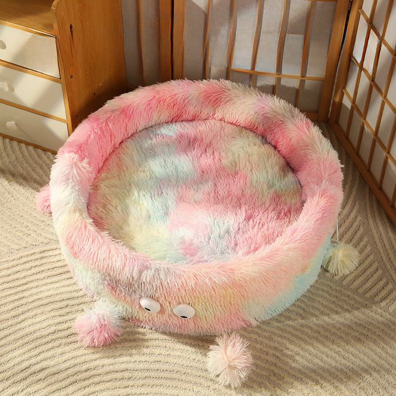 Cute Plush Dog Bed