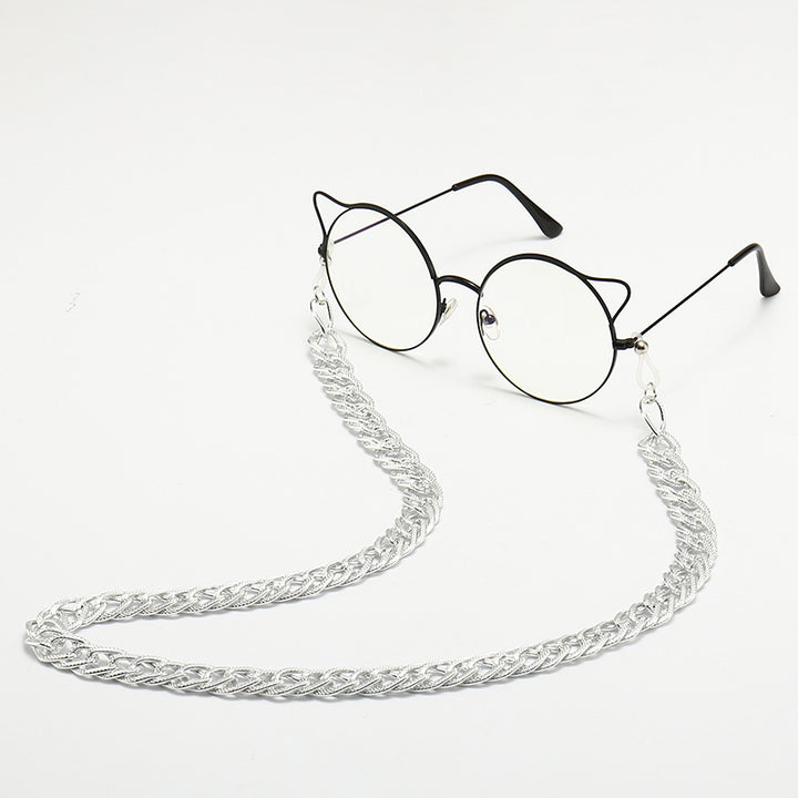 Chain-Detail Cat-Eye Glasses Bowlift
