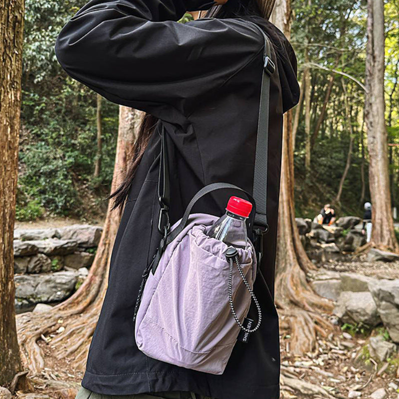 Compact Drawstring Crossbody Bag Bowlift