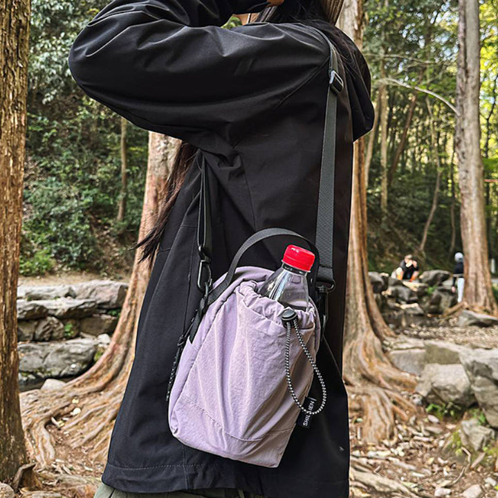 Compact Drawstring Crossbody Bag Bowlift