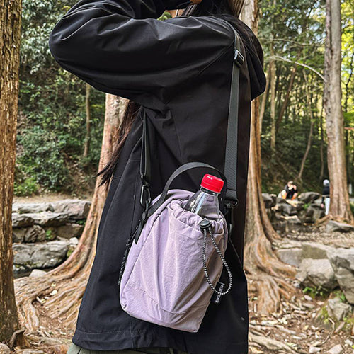 Compact Drawstring Crossbody Bag Bowlift