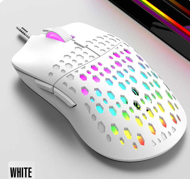 Ultra-Lightweight Honeycomb Gaming Mouse Bowlift