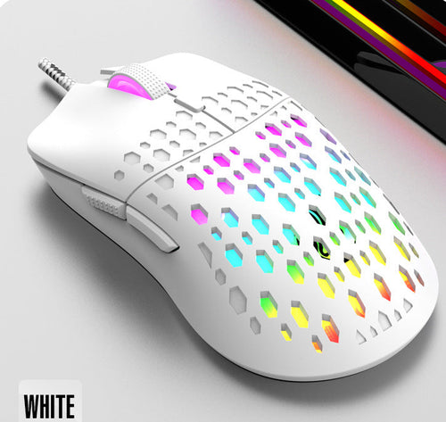 Ultra-Lightweight Honeycomb Gaming Mouse Bowlift