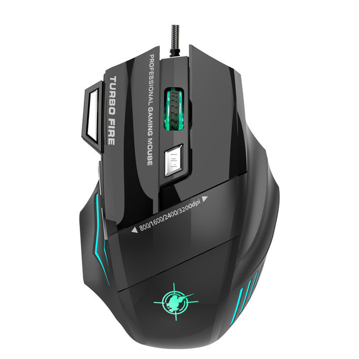 High-precision gaming mouse with adjustable DPI and RGB lighting Bowlift