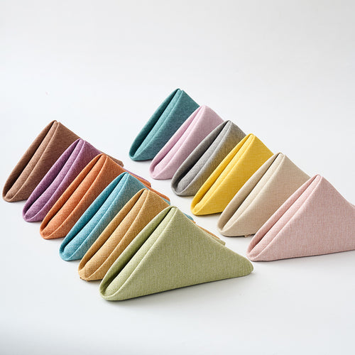 Premium Textured Linen-Blend Dinner Napkin With Hotel-Style Hem