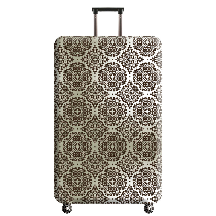 Women's Hard Shell Suitcase with Artistic Floral Pattern Bowlift
