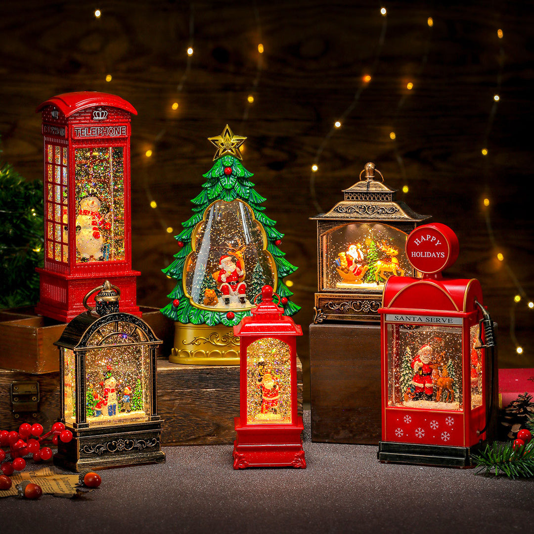 Illuminated Musical Christmas Lantern Bowlift