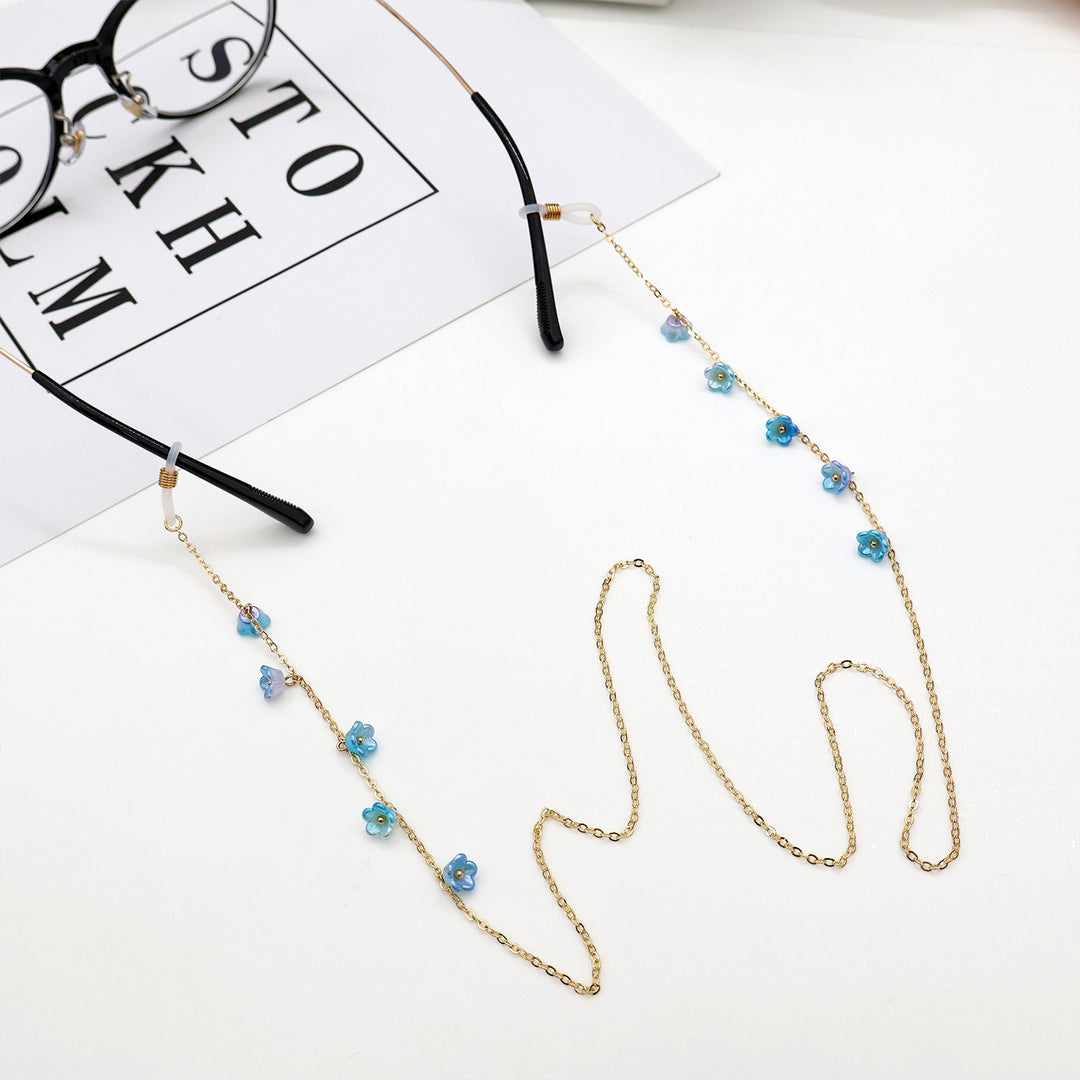 Floral Embellished Eyewear Chain Bowlift