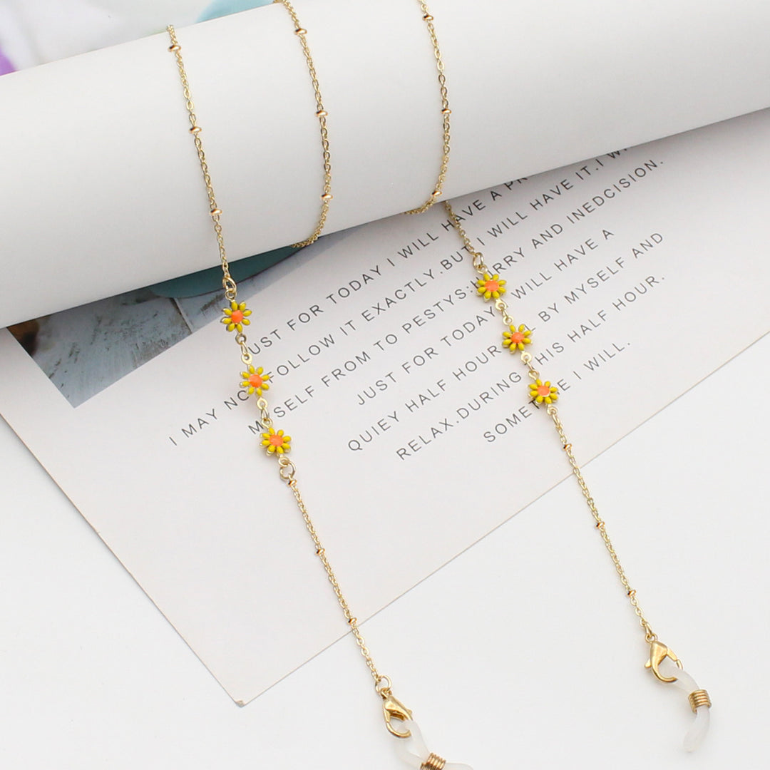 Floral Themed Eyewear Chain Bowlift