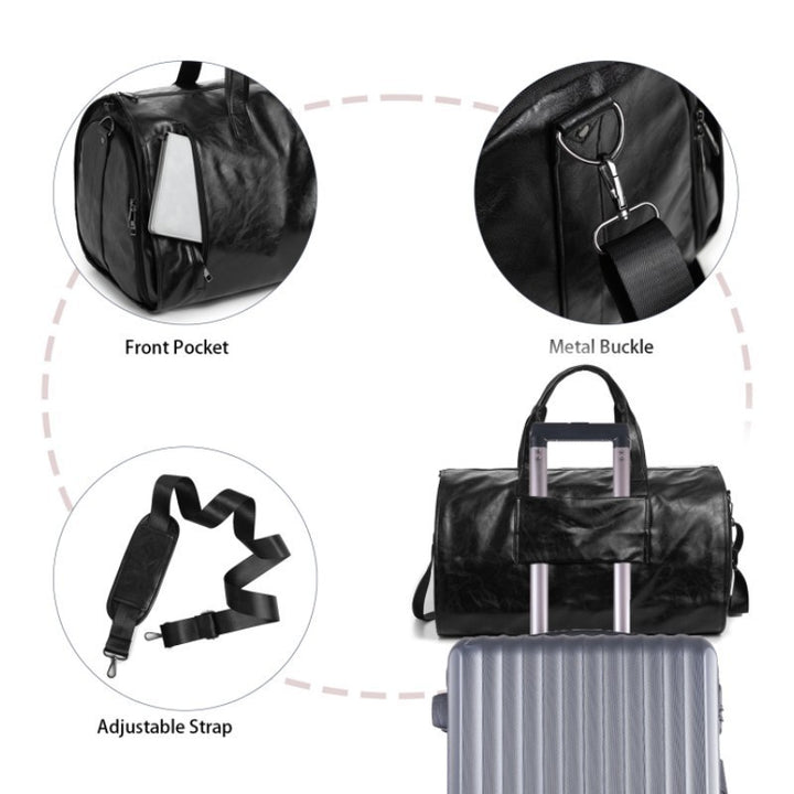 Premium Leather Duffle Bag Bowlift