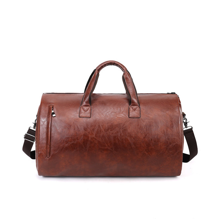 Premium Leather Weekender Bag Bowlift
