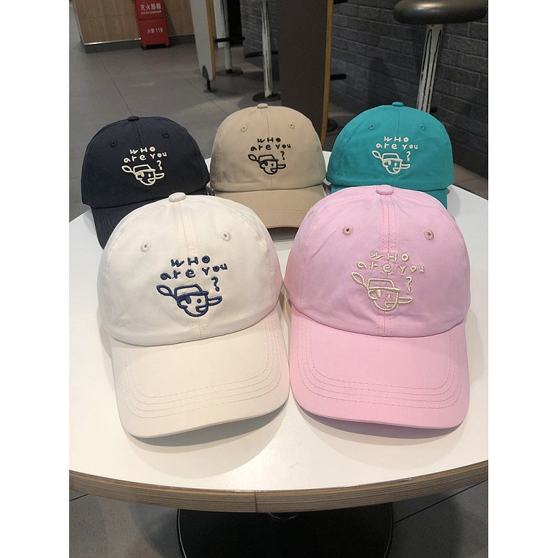 Men's Embroidered Character Casual Cap Bowlift