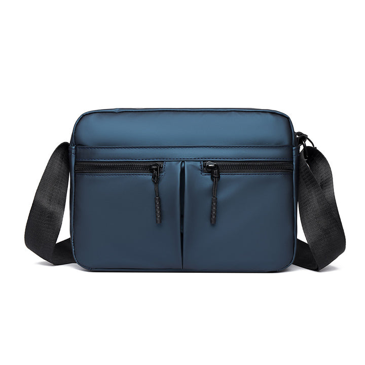 Sleek Dual-Zippered Utility Crossbody Bag Bowlift