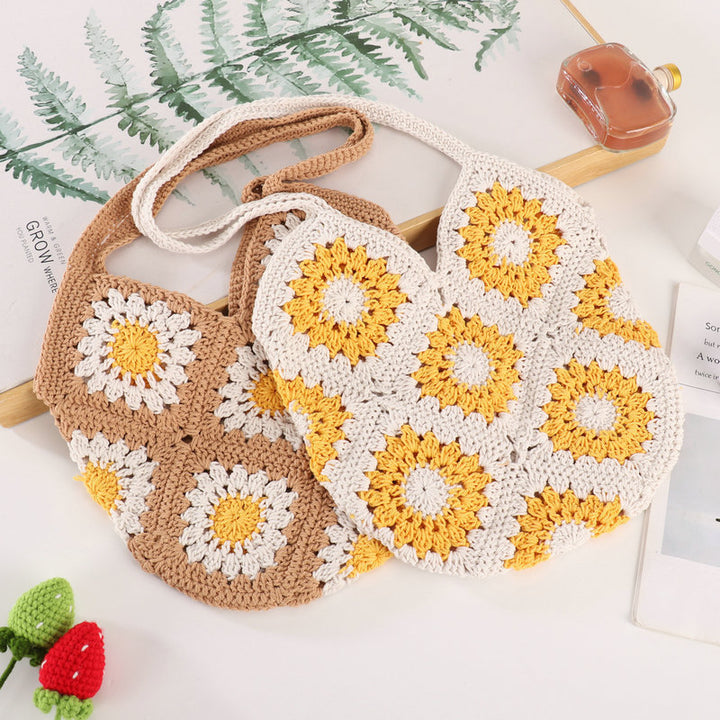 Handmade Crocheted Shoulder Bag Bowlift