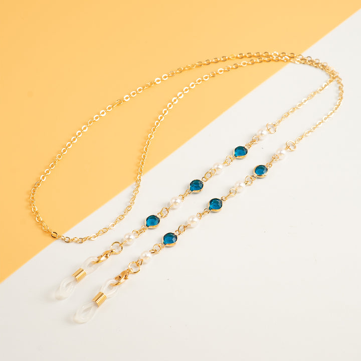 Pearl and Crystal Eyewear Chain Bowlift