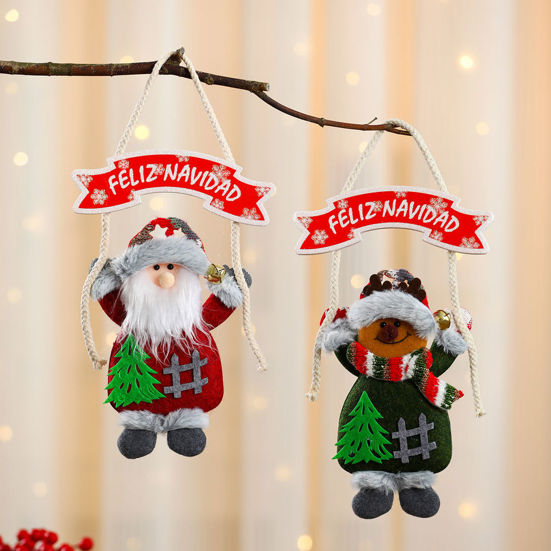 Festive Santa Hanging Ornament Bowlift