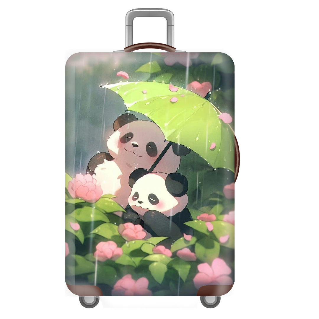 Unisex Hard-shell Travel Suitcase with Playful Panda Design Bowlift