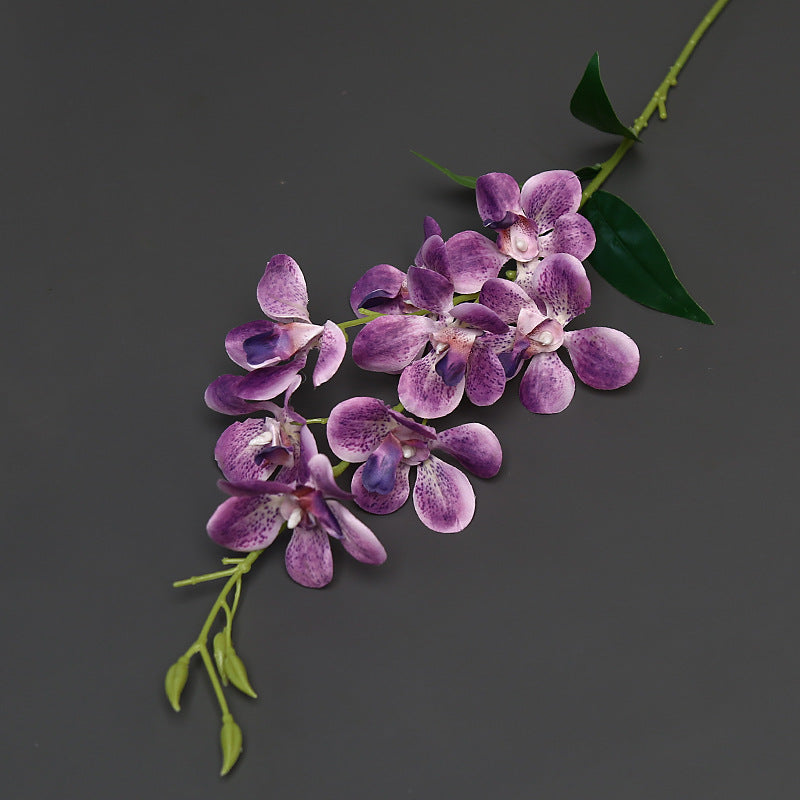 Elegant Faux Orchid Stem for Home Decor Display