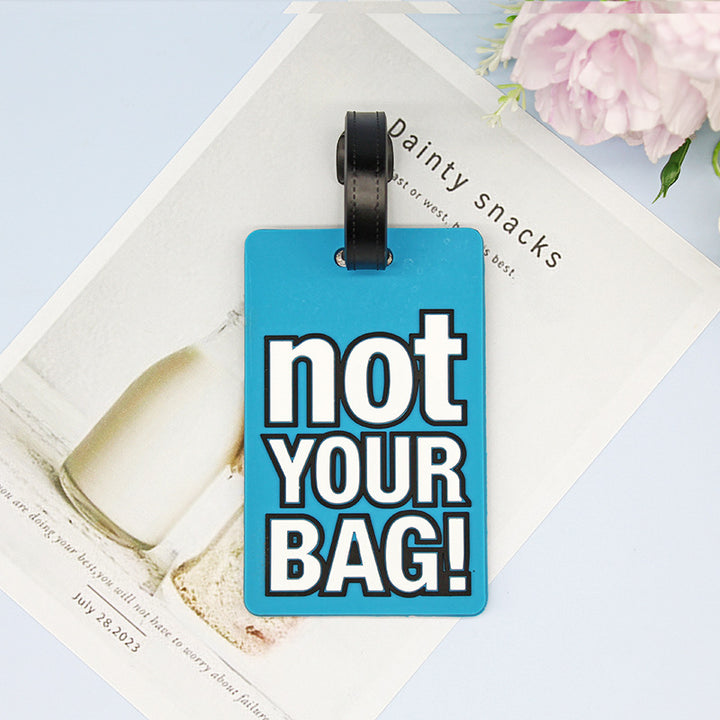 Unisex Luggage Tag with Humorous Design Bowlift